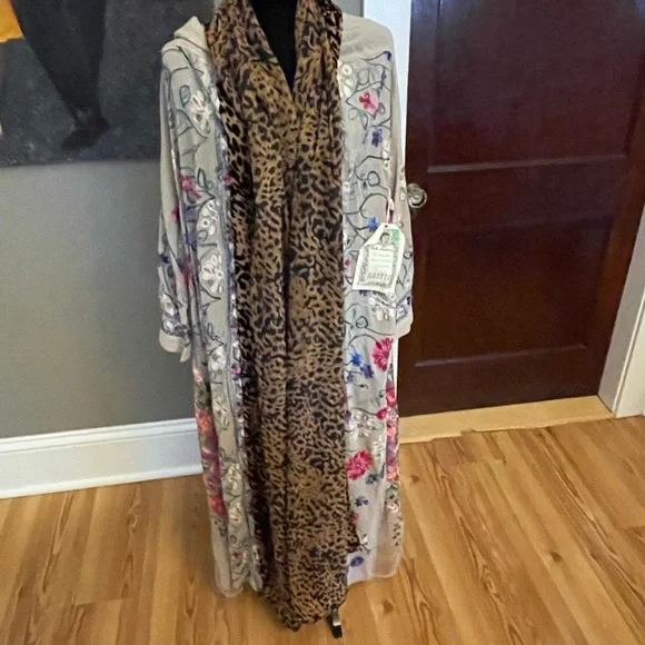 Aratta Kensington Garden Duster-stunning details! Sz M NWT - Picture 2 of 8